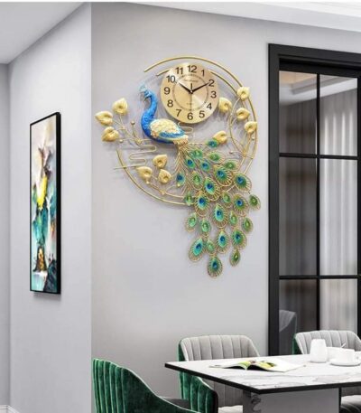 Peacock long clock