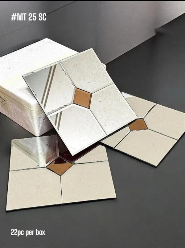 Silver diamond glass tile Silver diamond glass tile