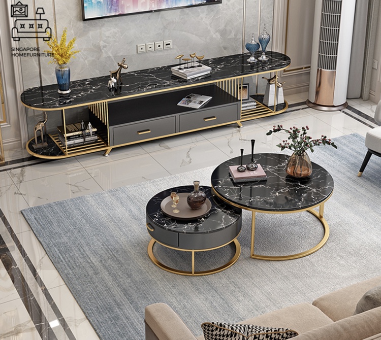 Maia12EW.jpg Big TV unit Marble - Image 1
